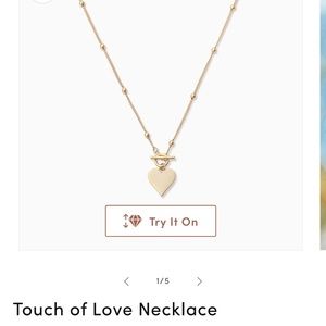 Uncommon James Touch of heart 16” necklace